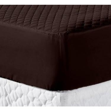 Imagem de Capa Protetora de Colchão Impermeável Matelado Com Elástico para Cama| Proteção Antivazamentos, Antialérgica e Respiravel | Fácil de Colocar e Lavar na Máquina(TABACO)