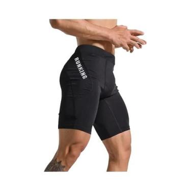 Imagem de Shorts De Compressão Para Treino De Musculação Masculina, Leggings Jus