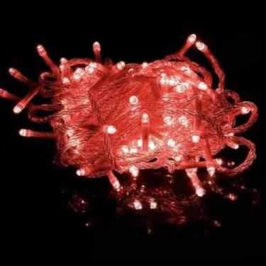 Imagem de Pisca pisca natal, 10m, 100 leds, 8 funções, fio transparente - Pisca-