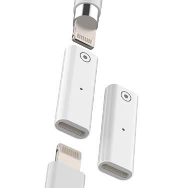 Imagem de Adaptador Lightning fêmea para Lightning fêmea (pacote com 2) para Apple Pencil Adaptador de carregamento de 1ª geração para iPad para Apple Pencil Acessórios Dongle Pen Carregador de cabo de conexão