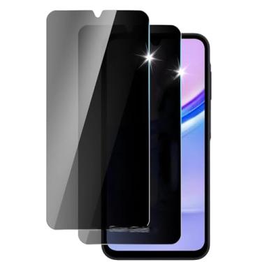 Imagem de Para Samsung Galaxy A15, 2 PCs Protetor de Vidro Temperado Anti-Spy Tela de Privacidade
