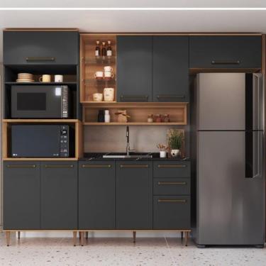 Imagem de Cozinha Modulada 5 Peças com Torre Quente para 2 Fornos Nicho Decorati