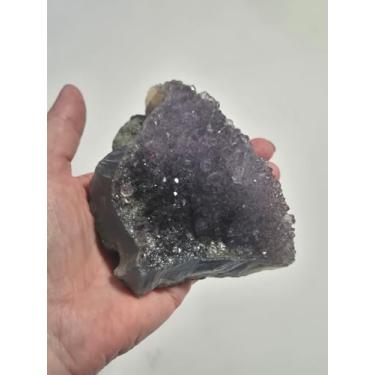 Imagem de Ametista Natural com Base Lapidada – 570g – Drusa Roxa Premium para Decoração, Energia e Cantinho Zen – Reiki - Feng Shui - Doca Express