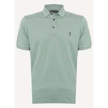 Imagem de Camisa Polo Aleatory Lisa Algodão Pima Verde Claro-Masculino