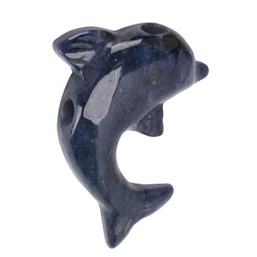 Imagem de GLOGLOW Pingente Em Forma de Golfinho, Pedra de Cristal, Joias Com Pedras Preciosas para Homens e Mulheres, Colar de Animais para Uso Casual e Formal