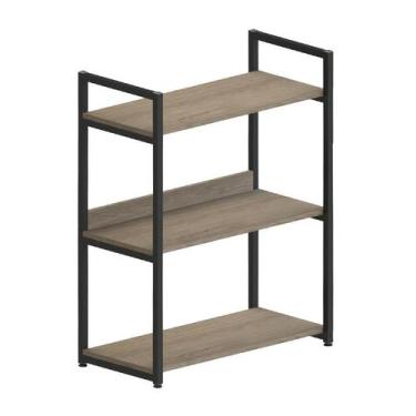 Imagem de Estante Industrial UrbnFlex Preta e Mel 87 cm - Mobly