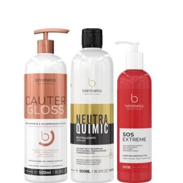 Imagem de Borabella Cauter Gloss + NeutraQuimic 2x500ml + SOS 240ml