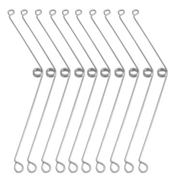 Imagem de Aramox 40 Clipes de Molas de Iluminação Embutidas, Mola de Torção de Aço Inoxidável Com Ganchos para Acabamento de Luz Embutida, Teto de Cozinha de Sala de Estar de Banheiro