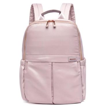 Imagem de Mochila Primicia Rosa Trabalho Viagem Reforçada, U, Bege