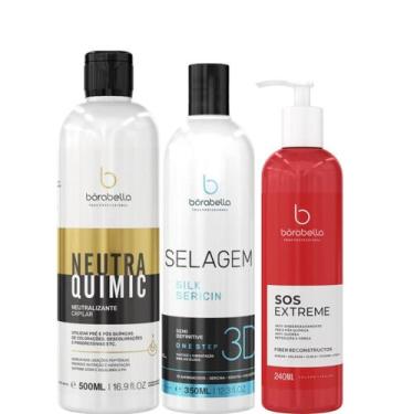 Imagem de Borabella NeutraQuimic 500ml + Selagem 3D 350ml + SOS 240ml