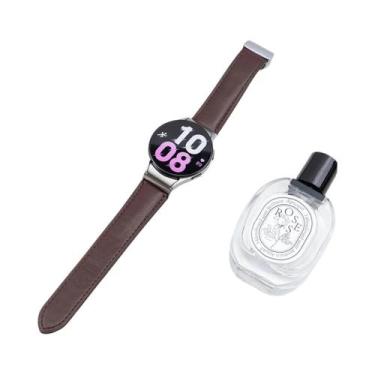 Imagem de Pulseira De Couro Quick Fit Para Samsung Galaxy Watch 7 6 5 4 40 44mm 