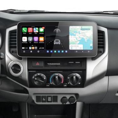 Imagem de JOYING Rádio automotivo para Toyota Tacoma 2005-2015, tela sensível ao toque QLED de 12,3 polegadas, Android 13, estéreo, 12 GB + 256 GB, unidade de cabeça plug and play com CarPlay e Android Auto