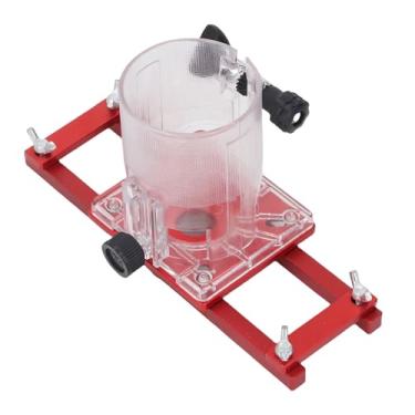 Imagem de Jiawu Base de Roteador de Palma de Madeira 2 Em 1 para Entalhe Preciso de Alumínio para Móveis de Gabinete para Máquina de Corte ID 65 Mm, Adequado para Chanfrar e Cortar Curvas