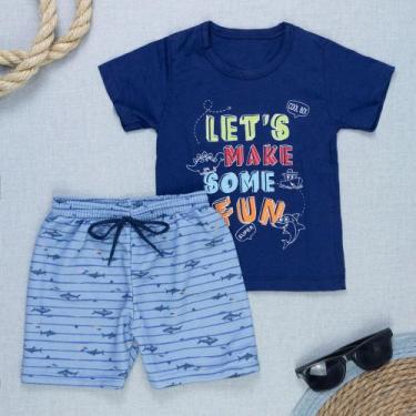 Imagem de Conjunto Camiseta Estampada e Bermuda Infantil Menino - Era Uma Vez, M