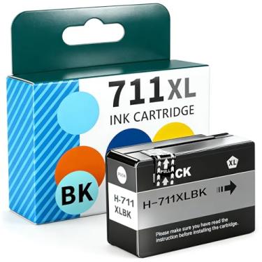 Imagem de oranysty Cartucho de tinta 711 preto compatível com HP 711XL CZ133A cartuchos de tinta para impressora DesignJet T100 T120 T125 T130 T520 T525 T530