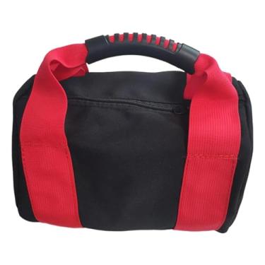 Imagem de Dynwave Saco de areia para kettlebell, vazio, portátil, para levantamento de peso, ideal para treinamento funcional de força, Vermelho