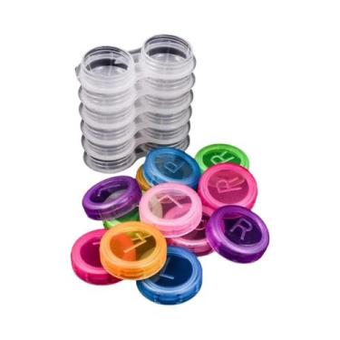 Imagem de Estojo Colorido Para Lentes De Contato Transparente, Kit De Armazename