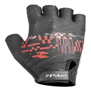 Imagem de Luva Bike Poker Antishock Gen Energy - Preto/Vermelho - G (Br)-Unissex