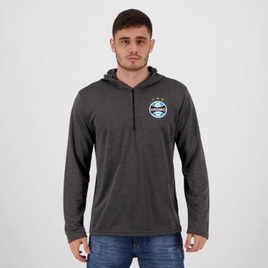 Imagem de Blusão Grêmio Hoodie Grafite Mescla-Masculino