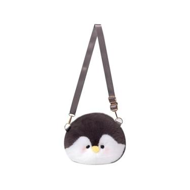 Imagem de AGLOO Bolsa tiracolo pinguim - bolsa de ombro fofa com alça ajustável, bolsa pequena para mulheres, presente para namoradas, acessórios Sweet Lolita