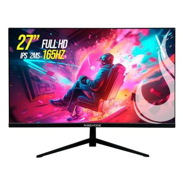 Imagem de Monitor Gamer Rise Mode 27", FHD, 165hz, IPS, DisplayPort e HDMI, sRGB 99%,- RM-MOG-27F165FH-B-Unissex