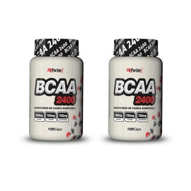 Imagem de Kit 2X BCAA 2400 Gourmet 100 caps - FN Forbis Nutrition-Unissex
