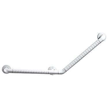 Imagem de Barra de apoio de braço de segurança para banheiro, barra de apoio de braço, aço inoxidável, abs, segurança de banheiro, antiderrapante, barra de apoio de 135°, barra de equilíbrio de banheiro, alça