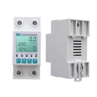 Imagem de WALFRONT Medidor de Energia Inteligente Wi-fi Com Grande Display LCD, Controle Remoto de Voz e Função de Temporizador para Ferramentas Solares Domésticas, Sistemas HVAC