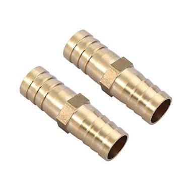 Imagem de Naroote Conector Farpado Reto de Latão Com Vedação de para Ar, água, óleo e Gás, Encaixe 6-20mm para Tubulação de Gás Doméstica (14mm(2 unidades))