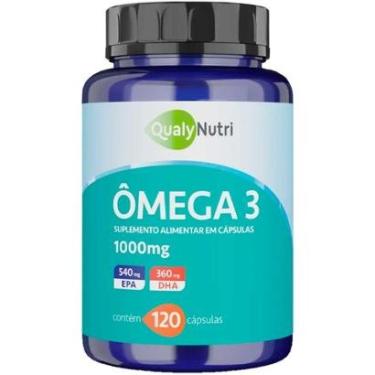 Imagem de Ômega 3 1000mg Epa 540mg Dha 360mg 120 Cápsulas Qualy Nutri-Unissex