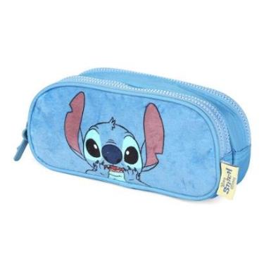 Imagem de Estojo Escolar Triplo Stitch Angel Orelhinha 3d Plush Disney-Feminino
