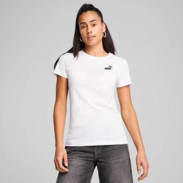 Imagem de Camiseta Puma ESS Small NO. 1 Logo Feminina Branca, GG