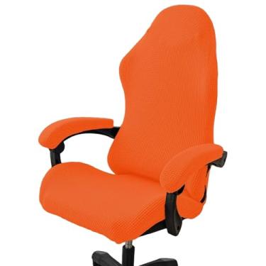 Imagem de PATIKIL 1 conjunto de capa de cadeira de escritório, capa de cadeira de mesa extensível universal capa de assento de computador grande com capas de apoio de braço zíper para cadeiras de escritório com