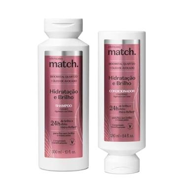 Imagem de Kit Match Hidratação e Brilho: Shampoo 300ml + Condicionador 280ml