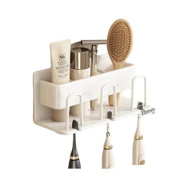 Imagem de Suporte De Escova De Dente E Porta Pasta De Dente De Alumínio Montado 