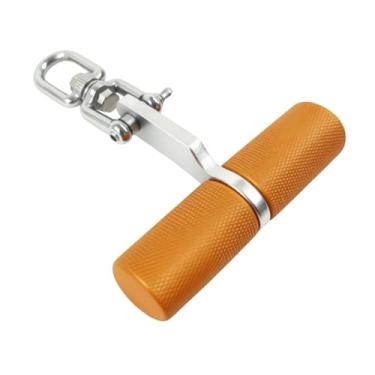 Imagem de harayaa Barra de puxada LAT, acessório de academia, alça de substituição, de cabo, alça antiderrapante, acessório para equipamento de fitness para, Dourado