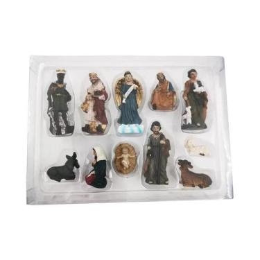 Imagem de Conjunto De 11 Figuras De Presépio Em Resina, Decoração De Natal, Orna