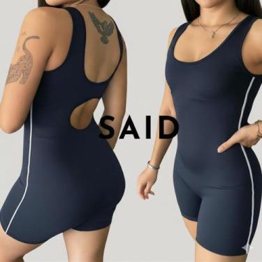 Imagem de Macacao Macaquinho Fitness Feminino Para Academia Pilates Yoga Corrida