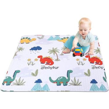 Imagem de Tapete de brincar para bebês MIIMER 127x127cm, antiderrapante, lavável