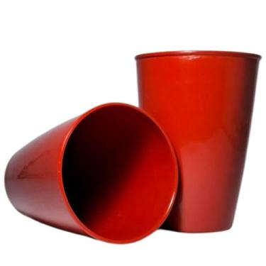 Imagem de Kit Copos Plásticos Reutilizáveis 350ml Econômicos | Copo Colorido para Festas, Churrasco e Eventos(5,VERMELHO)