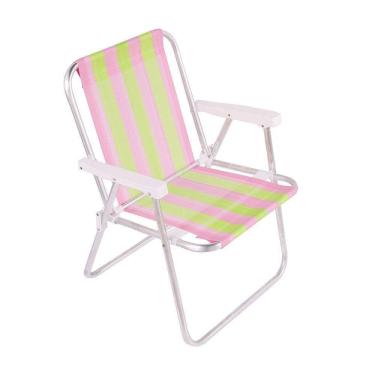 Imagem de Cadeira de Praia Alta Alumínio Belfix Cores Sortidas
