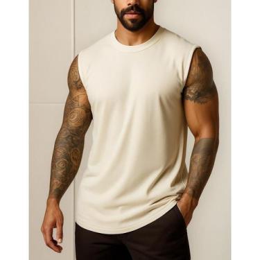 Imagem de Regata Machao Academia Oversized Camiseta Masculina Basica - Versitz, 
