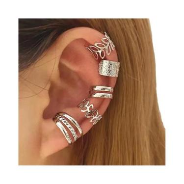 Imagem de Brinco De Pressão Preto Com Folhas Douradas Para Mulheres - Joia Diári