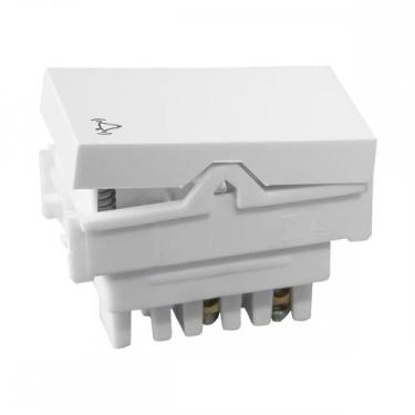 Imagem de Modulo Ilumi Vivaz 10A. Branco Pulsador 1 Tecla Campainha - 7513, Bran