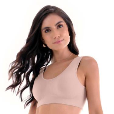 Imagem de Sutiã Anatômico Alta Cobertura com Bojo Removível sem Costura Blush Ze