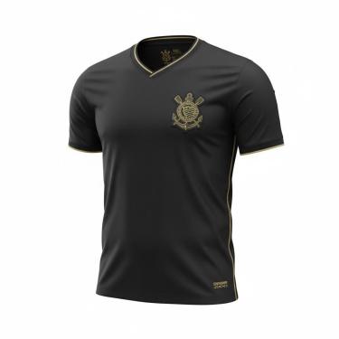 Imagem de Camisa Corinthians Casual Bordada Torcedor Masculino Oficial-Masculino