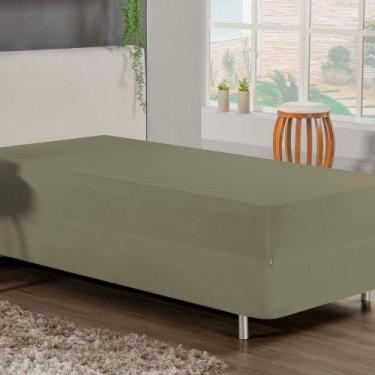 Imagem de Jogo De Cama Solteiro Nobre 2 Peças Luva De Box 55cm De Altura Malha 1