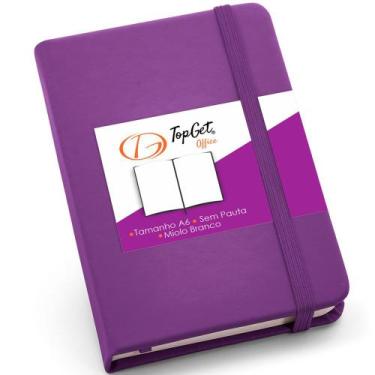 Imagem de Caderneta de Anotações 9x14cm 80 Folhas Sem Pauta - TopGet, Violeta