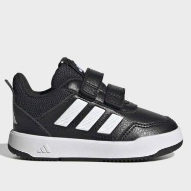 Imagem de Tênis Infantil Adidas Tensaur Sport, Preto, Branco, 18