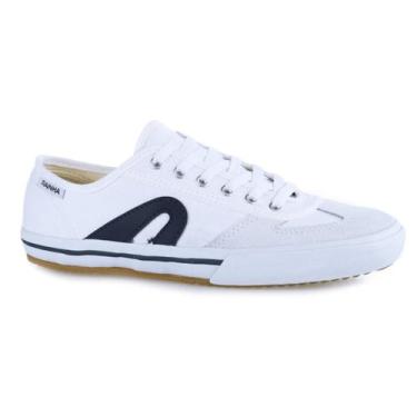 Imagem de Chuteira Futsal Tênis Rainha Vôlei Casual VL 2500, Branco, Marinho, 39